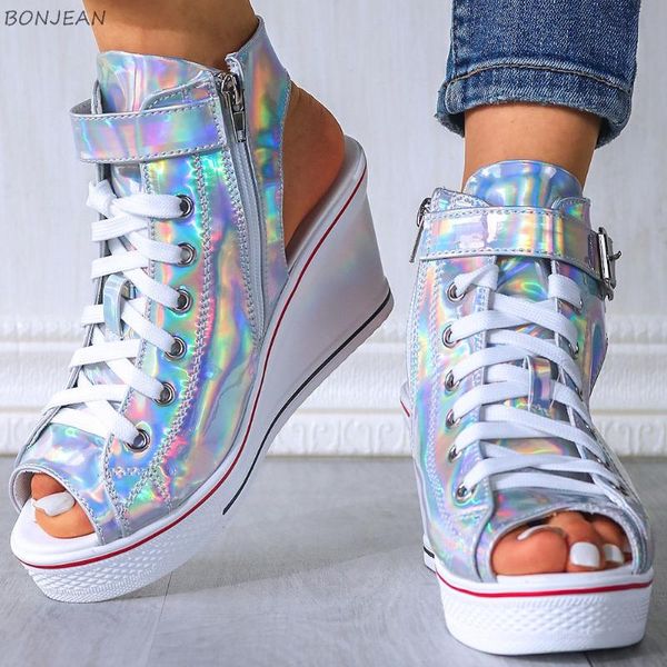 summer new women's sandals fluorescent lace up wedges sandals platform high heels peep toe women shoes big size 43, Black
summer new women's sandals fluorescent lace up wedges sandals platform high heels peep toe women shoes big size 43, Black