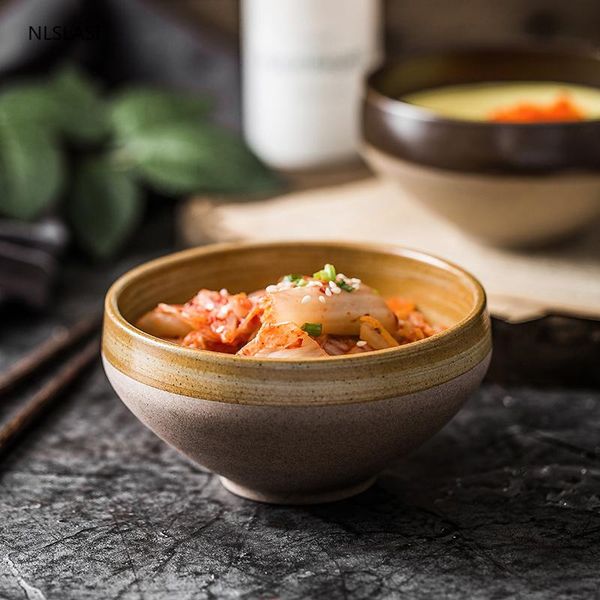 dishes & plates 1pc japanese style retro ceramic small bowl home decor restaurant kitchen supplies rice soup noodles porridge container 
dishes & plates 1pc japanese style retro ceramic small bowl home decor restaurant kitchen supplies rice soup noodles porridge container