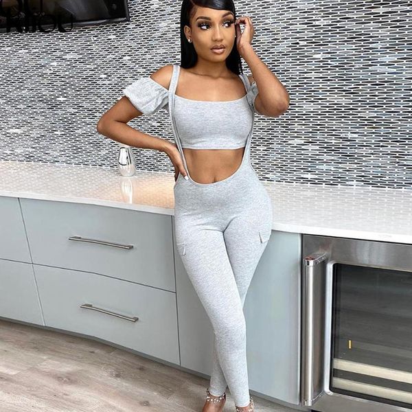 casual sporty bodycon women matching sets slash neck short sleeve overalls leggings tracksuit streetwear fashion outfits, Gray
casual sporty bodycon women matching sets slash neck short sleeve overalls leggings tracksuit streetwear fashion outfits, Gray