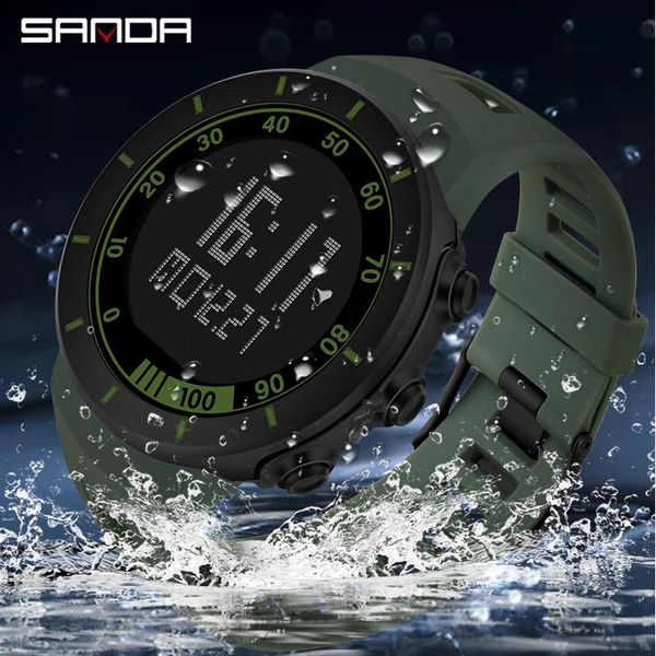 wristwatches sanda waterproof 50m sport digital army mens watch silicone strap satch s led electronic wrist male chronograph, Slivery;brown
wristwatches sanda waterproof 50m sport digital army mens watch silicone strap satch s led electronic wrist male chronograph, Slivery;brown