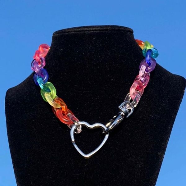 chokers boho color transparent acrylic chain necklace heart choker necklaces punk style vintage jewelry gift for women, Golden;silver
chokers boho color transparent acrylic chain necklace heart choker necklaces punk style vintage jewelry gift for women, Golden;silver