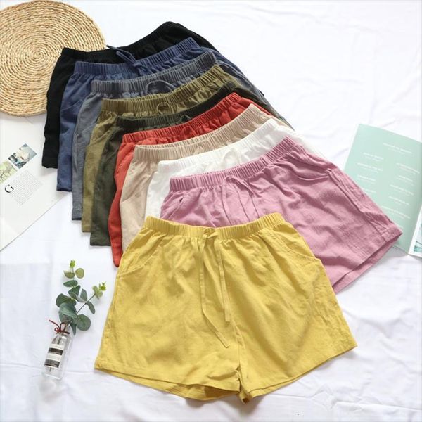 large size casual shorts summer womens jumpsuit breathable cotton and linen high waisted lace up white bottoming trousers, Black;white
large size casual shorts summer womens jumpsuit breathable cotton and linen high waisted lace up white bottoming trousers, Black;white