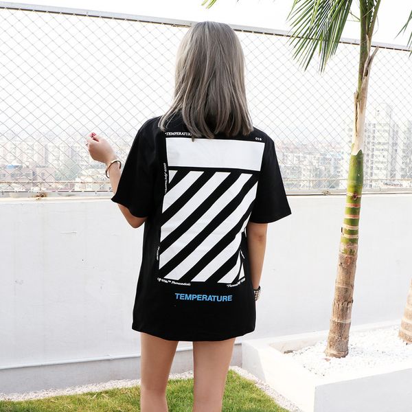 style fashion new brand stripe printed cotton short sleeve t-shirt round neck tee men's and women's, White;black
style fashion new brand stripe printed cotton short sleeve t-shirt round neck tee men's and women's, White;black