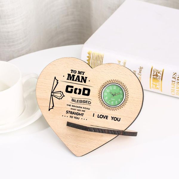 wristwatches heart shape deskclock printing letters words decoration table clocks mini display luminous support customized gifts relogio, Slivery;brown 
wristwatches heart shape deskclock printing letters words decoration table clocks mini display luminous support customized gifts relogio, Slivery;brown