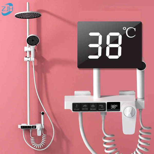 other faucets, showers & accs luxury white display thermostatic faucet set rainfall mixer tap bathtub high-quality t3ut
other faucets, showers & accs luxury white display thermostatic faucet set rainfall mixer tap bathtub high-quality t3ut