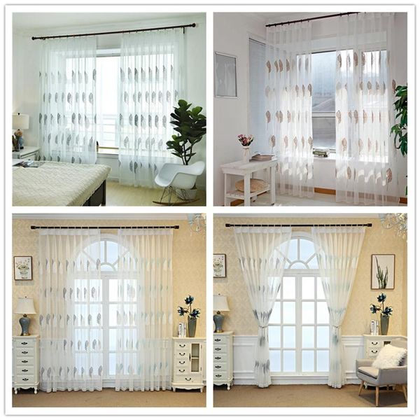 gyv1045 modern double color leafs 1pc sheer voile tulle curtains "customise" living room kitchen bedroom home decorative window
gyv1045 modern double color leafs 1pc sheer voile tulle curtains "customise" living room kitchen bedroom home decorative window