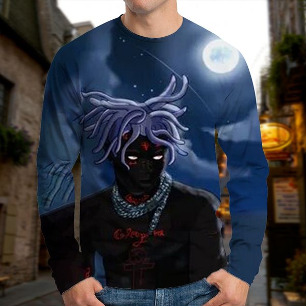 Men's European and Moonlight Rock Print 3D T-shirt Party Top Street Wear Round Neck High Quality Long Sleeve XL Print Daily Top, White;black
Men's European and Moonlight Rock Print 3D T-shirt Party Top Street Wear Round Neck High Quality Long Sleeve XL Print Daily Top, White;black