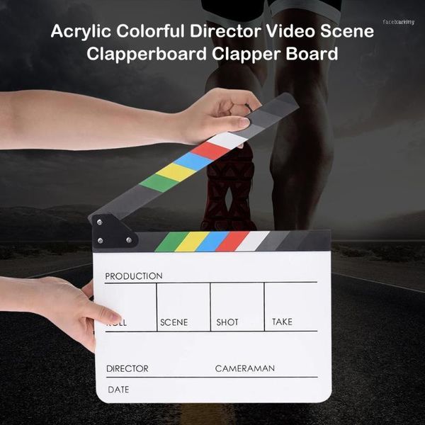director video scene clapperboard colorful clapper board cut prop acrylic dry erase tv movie film action slate clap11
director video scene clapperboard colorful clapper board cut prop acrylic dry erase tv movie film action slate clap11