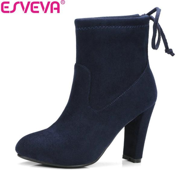 boots esveva 2021 women western style ankle round toe winter lady party stretch fabric short fashion big size 34-43, Black
boots esveva 2021 women western style ankle round toe winter lady party stretch fabric short fashion big size 34-43, Black