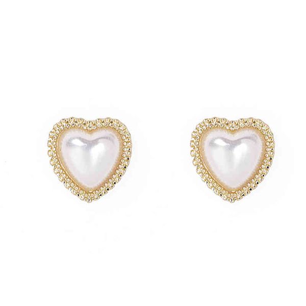 s925 sier needle korean version simple pearl love earrings french small earrings female personality sweet, Golden
s925 sier needle korean version simple pearl love earrings french small earrings female personality sweet, Golden