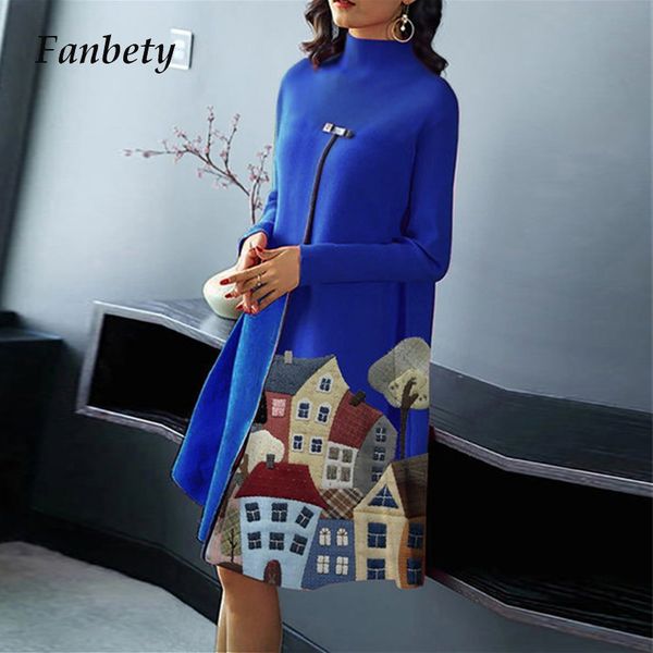 2021 new women vintage printed turtleneck knit slit spring autumn long sleeve a line party casual plus size 3xl vestido 698w, Black;gray
2021 new women vintage printed turtleneck knit slit spring autumn long sleeve a line party casual plus size 3xl vestido 698w, Black;gray