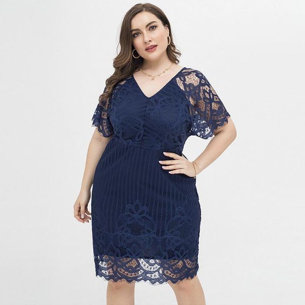 plus size dresses lace party dress woman 2021 summer female v neck hollow out short sleeve casual midi high waist pencil, Black
plus size dresses lace party dress woman 2021 summer female v neck hollow out short sleeve casual midi high waist pencil, Black