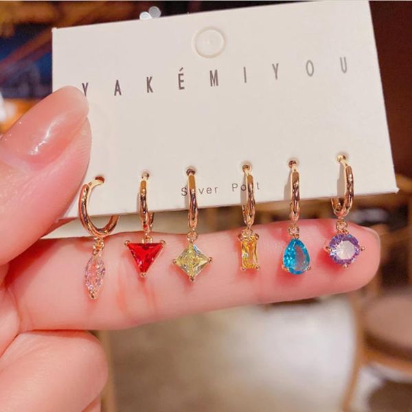 hoop & huggie fashion summer sweet fruit colored small earrings sets for women inlaid zircon dainty crystal dangle jewelry 2021, Golden;silver
hoop & huggie fashion summer sweet fruit colored small earrings sets for women inlaid zircon dainty crystal dangle jewelry 2021, Golden;silver