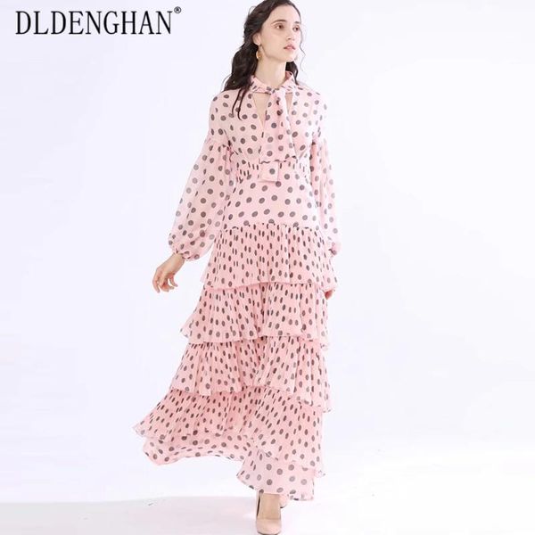 casual dresses linghan fashion dots print maxi dress women's elegant pleated cascading ruffle vacation long designer spring summer, Black;gray
casual dresses linghan fashion dots print maxi dress women's elegant pleated cascading ruffle vacation long designer spring summer, Black;gray