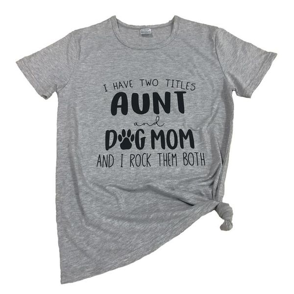 women's t-shirt i have two titles aunt and dog mom rock them both funny harajuku tee mother's day gift slogan grunge, White
women's t-shirt i have two titles aunt and dog mom rock them both funny harajuku tee mother's day gift slogan grunge, White