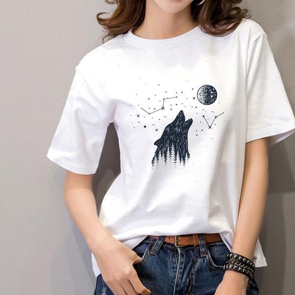 star moon forest wolf print graphic t shirt funny planet slogan christian stylish tee feminist vintage shirts, White
star moon forest wolf print graphic t shirt funny planet slogan christian stylish tee feminist vintage shirts, White