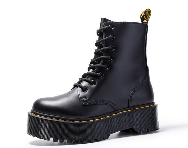 boots genuine leather martin jadon for men/women 8-eye unsmooth platform motorcycle 4uel, Black
boots genuine leather martin jadon for men/women 8-eye unsmooth platform motorcycle 4uel, Black