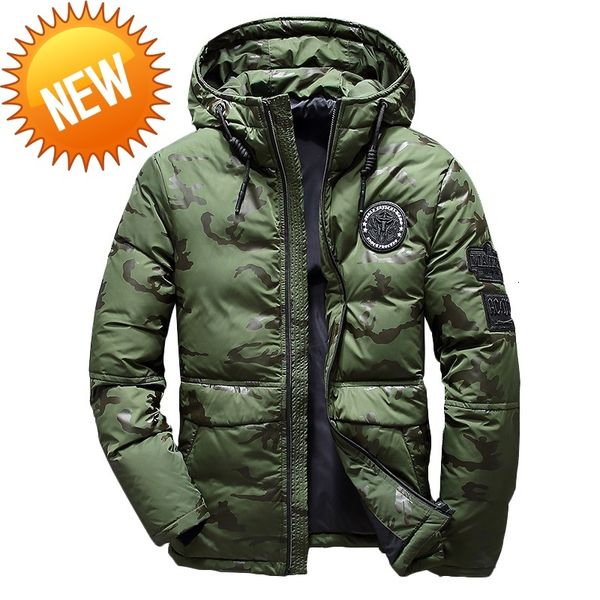 men winter feather jacket men's brand hooded camouflage parka jackets white mens thick ultralight down male, Black
men winter feather jacket men's brand hooded camouflage parka jackets white mens thick ultralight down male, Black