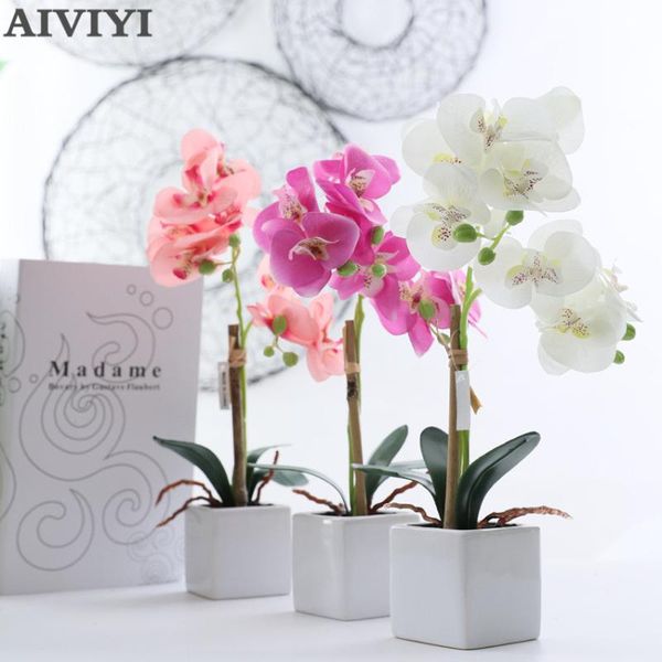 decorative flowers & wreaths 2 fork orchid small square ceramic basin artificial flower phalaenopsis potted wedding silk home decor indoor
decorative flowers & wreaths 2 fork orchid small square ceramic basin artificial flower phalaenopsis potted wedding silk home decor indoor