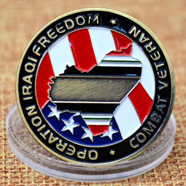 2pcs non magnetic crafts operation enduring om combat veteran oif bronze plated challenge coin
2pcs non magnetic crafts operation enduring om combat veteran oif bronze plated challenge coin