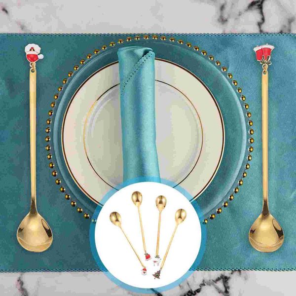 spoons 4pcs xmas dessert with chic design adorable style