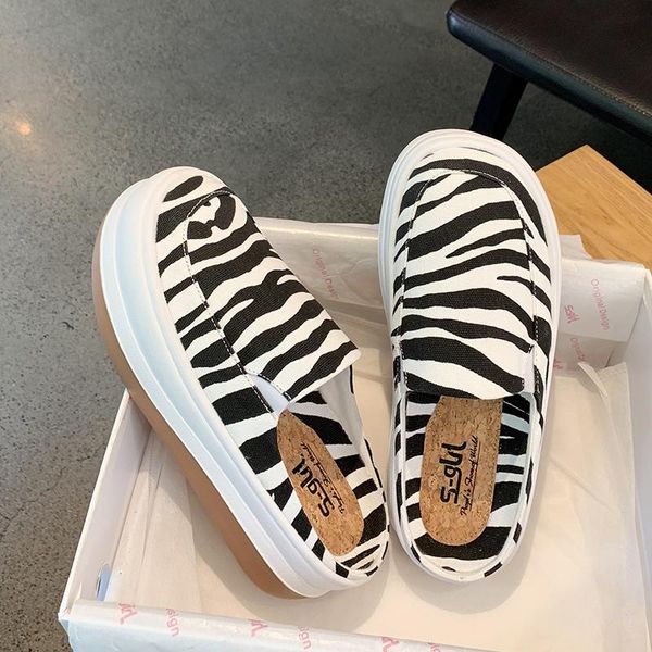 slippers zebra pattern fashion casual sneakers wedges heels slides women sandals comfort platform vulcanized no heel lazy shoes, Black
slippers zebra pattern fashion casual sneakers wedges heels slides women sandals comfort platform vulcanized no heel lazy shoes, Black