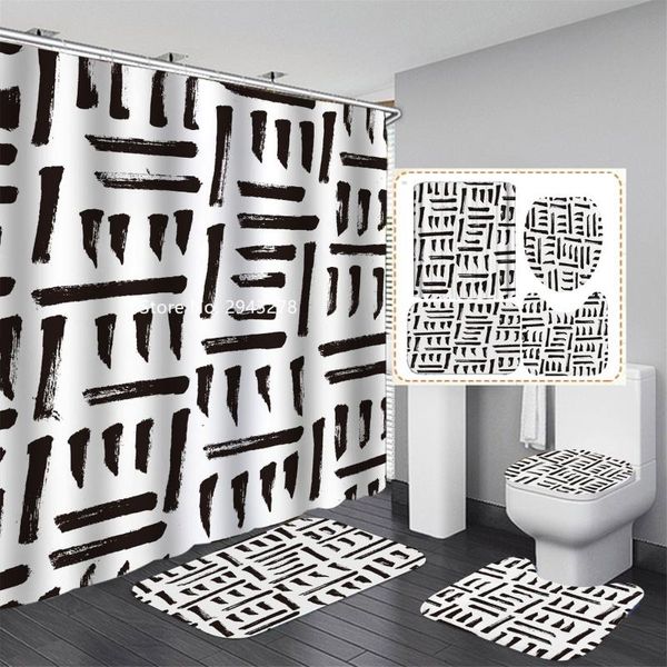 shower curtains plaid stripe pattern curtain floor mat toilet waterproof and mildewproof washable bathroom decoration with hook
shower curtains plaid stripe pattern curtain floor mat toilet waterproof and mildewproof washable bathroom decoration with hook