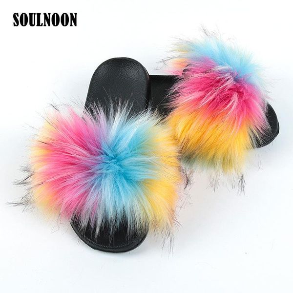 slippers women's faux fur slides rainbow flip flops female flat fluffy home furry woman casual indoor shoes, Black
slippers women's faux fur slides rainbow flip flops female flat fluffy home furry woman casual indoor shoes, Black