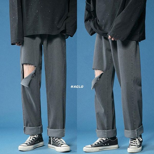 ripped jeans men's fashion retro casual wide-leg jeans men streetwear korean loose hip-hop hole straight denim trousers mens, Blue
ripped jeans men's fashion retro casual wide-leg jeans men streetwear korean loose hip-hop hole straight denim trousers mens, Blue