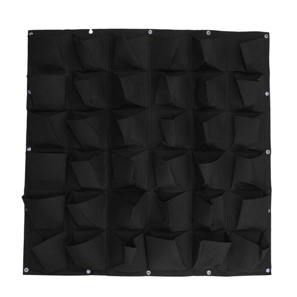 planters & pots 36-pocket wall-mounted non-woven planter hanging planting bag vertical plant container for garden el office (black)
planters & pots 36-pocket wall-mounted non-woven planter hanging planting bag vertical plant container for garden el office (black)