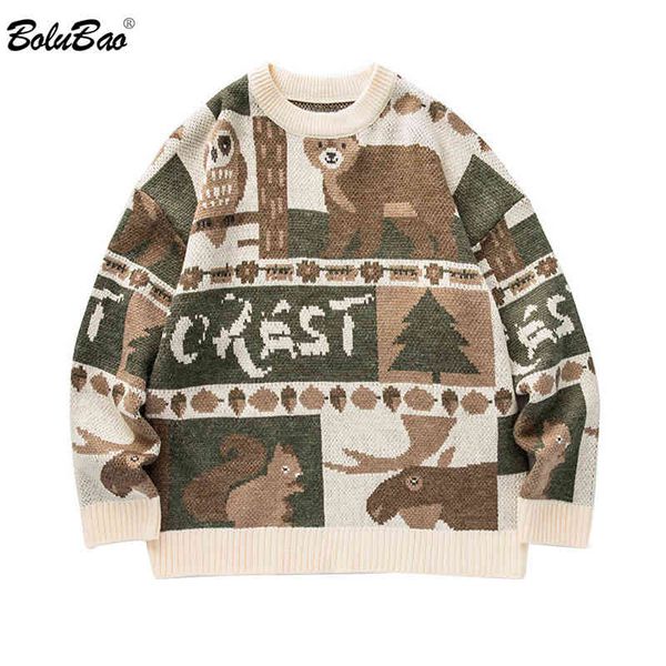 bolubao christmas jumper korean sweater men knitted bear pattern block oversized coupl casual pullovers sweaters male, Black
bolubao christmas jumper korean sweater men knitted bear pattern block oversized coupl casual pullovers sweaters male, Black