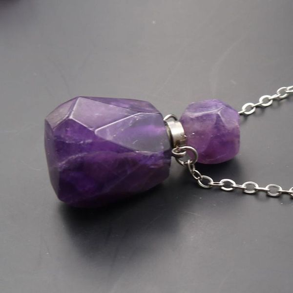 pendant necklaces xsm natural crystal stone perfume bottle necklace essential oil diffuser spiritual healing stainless steel jewelry 1 pc, Silver
pendant necklaces xsm natural crystal stone perfume bottle necklace essential oil diffuser spiritual healing stainless steel jewelry 1 pc, Silver
