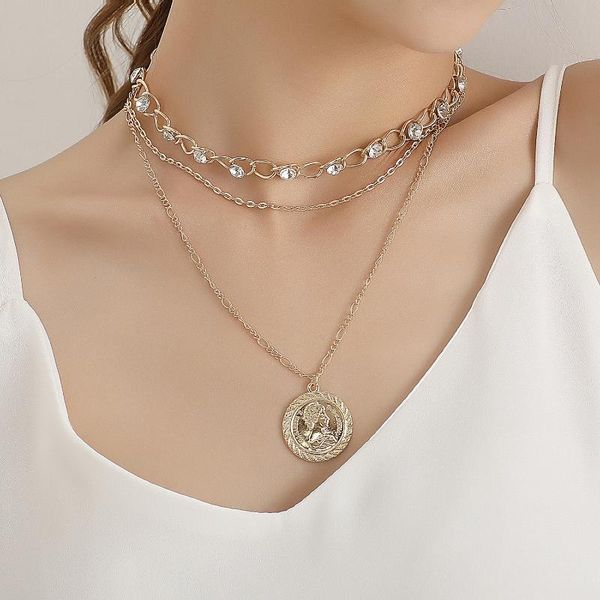 pendant necklaces states jewelry fashion beauty head necklace female joker multilayer rhinestone chain sautoir personality, Silver
pendant necklaces states jewelry fashion beauty head necklace female joker multilayer rhinestone chain sautoir personality, Silver