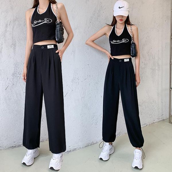 women's pants & capris summer korean straight female casual loose harem fashion pantalon taille haute femme trousers for women, Black;white
women's pants & capris summer korean straight female casual loose harem fashion pantalon taille haute femme trousers for women, Black;white