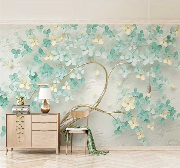 new small fresh mint green 3d three-dimensional flower embossed background wall custom wallpaper 5d/8d wall covering
new small fresh mint green 3d three-dimensional flower embossed background wall custom wallpaper 5d/8d wall covering