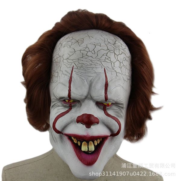 party mask clown ghost pennywise halloween horror bucktooth 2 headgear