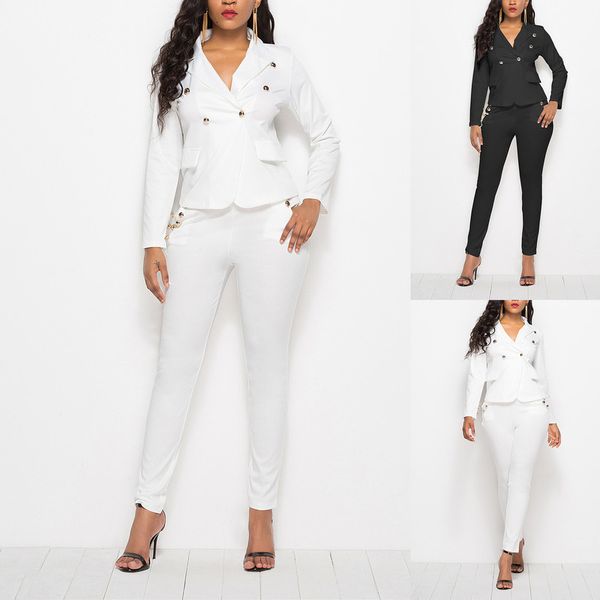 casual women corduroy revers pocket jas + high taille elastic broek two stuk pak training suit women's sweatercake, Gray
casual women corduroy revers pocket jas + high taille elastic broek two stuk pak training suit women's sweatercake, Gray