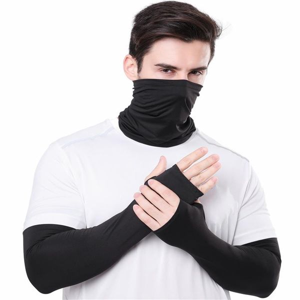 cooling arm sleeves elbow cover cycling run fishing uv sun protection outdo nylon cool arm sleeves + nylon cool face mask, Black;gray
cooling arm sleeves elbow cover cycling run fishing uv sun protection outdo nylon cool arm sleeves + nylon cool face mask, Black;gray