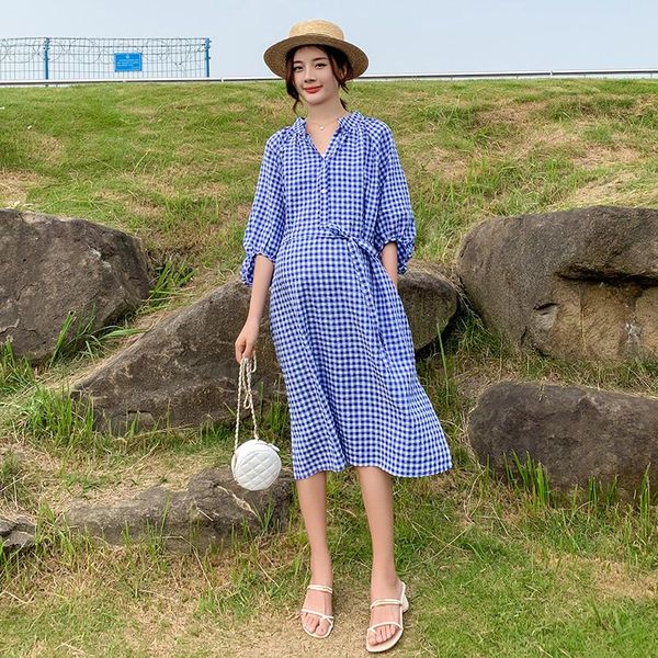 maternity dresses 2021 arrive summer dress woman casual plaid large size pregnant clothing md-02864, White
maternity dresses 2021 arrive summer dress woman casual plaid large size pregnant clothing md-02864, White