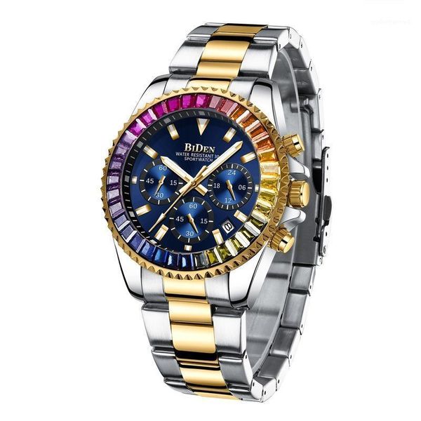 wristwatches men's quartz watch stainless steel biden chronograph waterproof luminous design elegant sports analog date, Slivery;brown
wristwatches men's quartz watch stainless steel biden chronograph waterproof luminous design elegant sports analog date, Slivery;brown