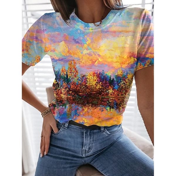 color cloud print women is fashion words 3d printing short slim t-shirt summer casual round neck short short sleeve t-shirt, White
color cloud print women is fashion words 3d printing short slim t-shirt summer casual round neck short short sleeve t-shirt, White