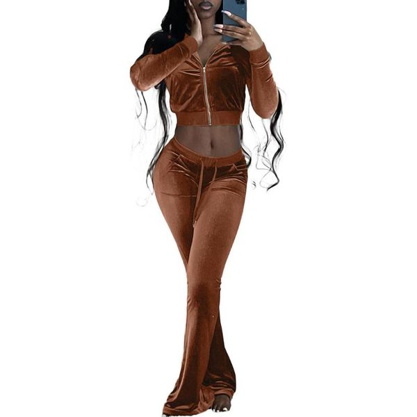 women's two piece pants 2021 autumn winter velvet set women tracksuit zipper crop and wide leg suit casual jacket sweatpants sets, White
women's two piece pants 2021 autumn winter velvet set women tracksuit zipper crop and wide leg suit casual jacket sweatpants sets, White