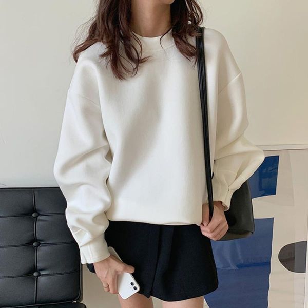 women's hoodies & sweatshirts autumn women 2021 high fashion o-neck simplicity loose solid pullovers korean style casual ladies pullov, Black
women's hoodies & sweatshirts autumn women 2021 high fashion o-neck simplicity loose solid pullovers korean style casual ladies pullov, Black