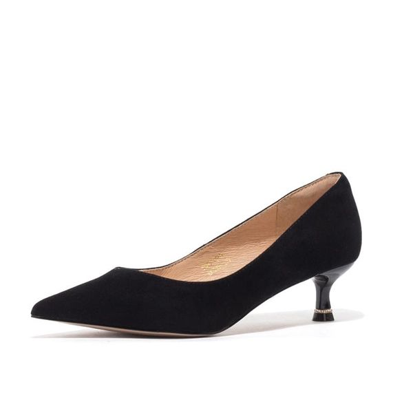 dress shoes st&sat women genuine leather pumps kid suede mid-heel pointed toe thin heels spring autumn office&career work 2021, Black
dress shoes st&sat women genuine leather pumps kid suede mid-heel pointed toe thin heels spring autumn office&career work 2021, Black