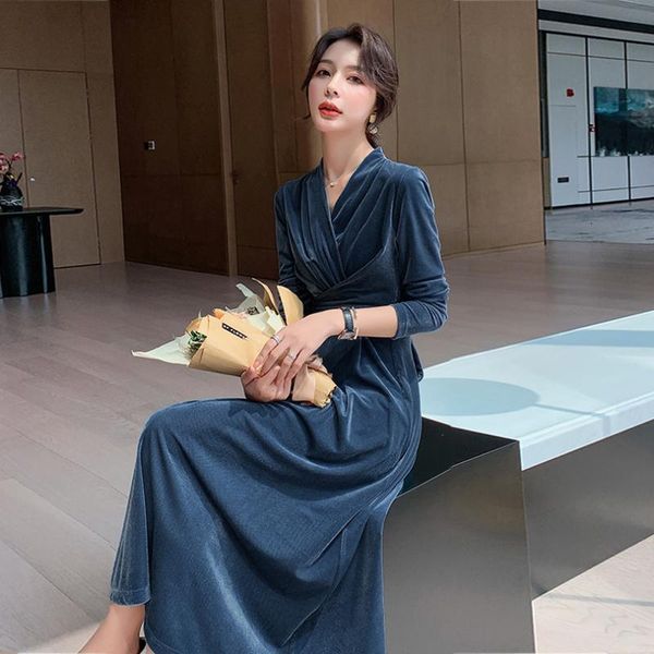 2021 spring fall dressed in velvet vintage chic woman with v-bandage cleavage elegant sleeves long sleeve gowns t337 dekd, Black;gray
2021 spring fall dressed in velvet vintage chic woman with v-bandage cleavage elegant sleeves long sleeve gowns t337 dekd, Black;gray