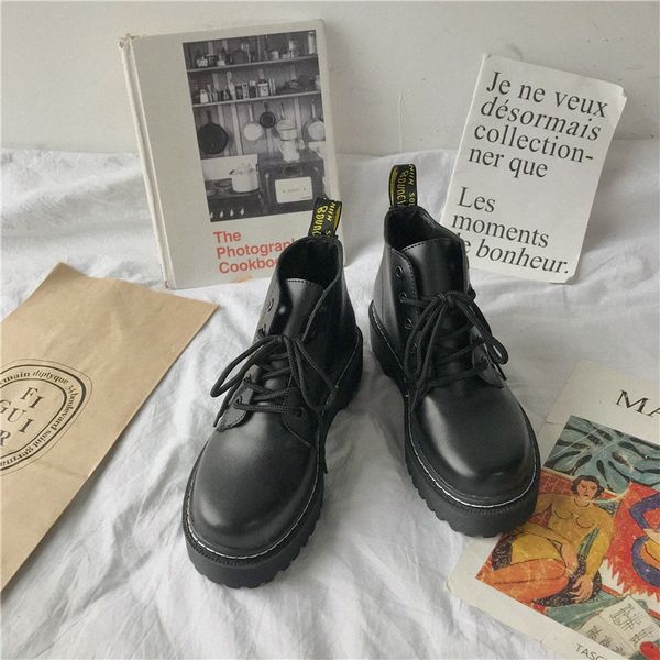 hipping 2019 spring and autumn retro street british style round head locomotive lace up boots shoes women black p88s#
hipping 2019 spring and autumn retro street british style round head locomotive lace up boots shoes women black p88s#