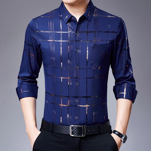 dad long sleeved cloth thin middle-aged spring and summer loose check shirt men's wear, Black
dad long sleeved cloth thin middle-aged spring and summer loose check shirt men's wear, Black