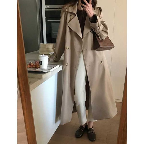 women's trench coats 2022 fashion runway card khaki windbreaker female korean version of the long coat autumn early, Tan;black
women's trench coats 2022 fashion runway card khaki windbreaker female korean version of the long coat autumn early, Tan;black