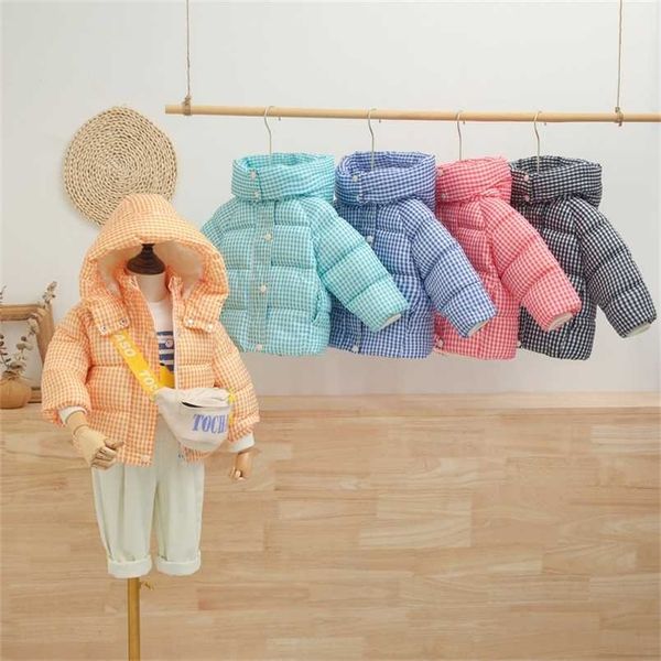 1-6 years winter boy plaid turtleneck hooded padded jacket fashion plus thick cotton girl coat children casual warm outerwear 211203, Blue;gray
1-6 years winter boy plaid turtleneck hooded padded jacket fashion plus thick cotton girl coat children casual warm outerwear 211203, Blue;gray