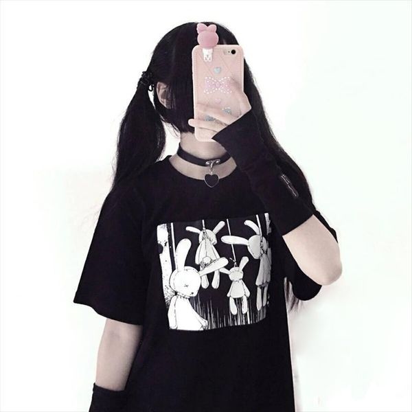 and women y2k harajuku goth mens t shirts anime rabbit oversized print round neck loose short sleeves plus size clothes, White;black
and women y2k harajuku goth mens t shirts anime rabbit oversized print round neck loose short sleeves plus size clothes, White;black
